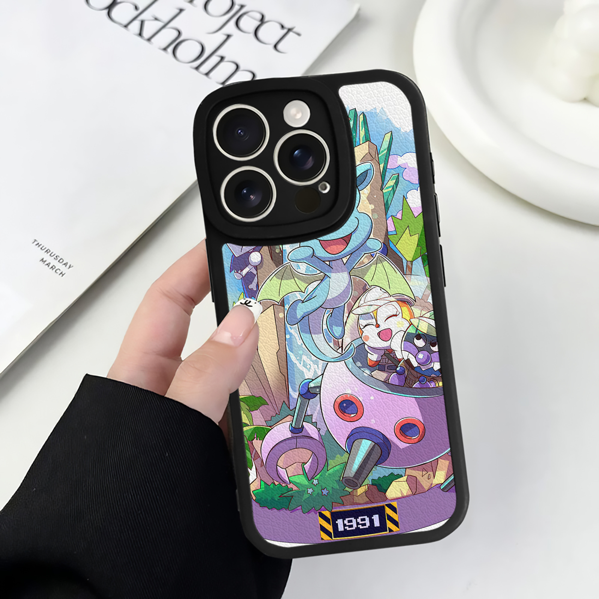 （画像用） アンパンマン Anpanman 【iPhone 16シリーズ対応】シリコンスマホケース（レザー調） 材質：シリコン